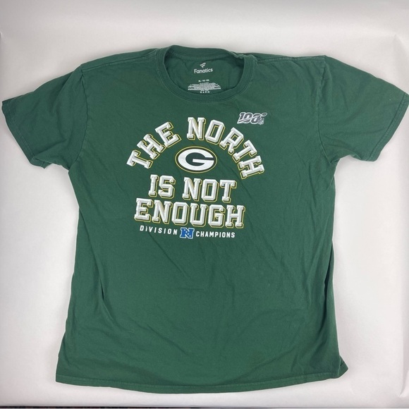 Fanatics Tshirt Mens XL Green NFL Green Bay Packers - Picture 1 of 9